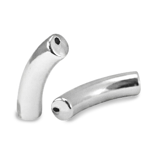 Perline in acrilico tubo argento