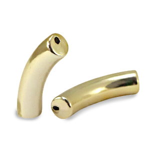 Perline in acrilico tubo oro