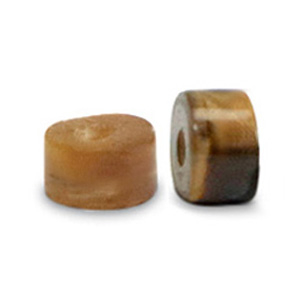 Perline di pietra naturale Occhio di tigre a dischetto 4xmm marrone topazio