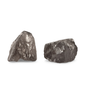 Perline in pietra naturale grezza grigio falco