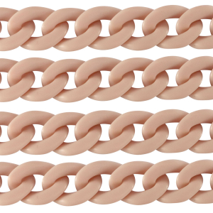 Catena in acrilico 29mm opaca rosa vintage