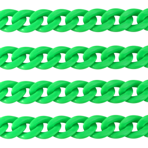 Catena in acrilico 18mm lucida verde neon