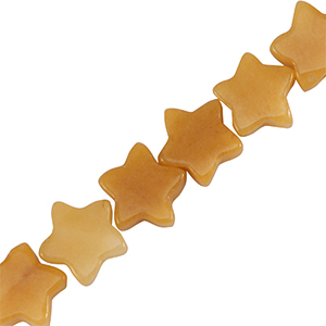 Perline in pietra naturale stella marrone foglia autunno