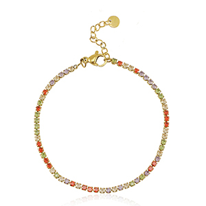 Bracciali in acciaio inossidabile oro-multicolore