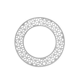 Ciondoli in acciaio inossidabile boh&eacute;mien 31mm argento