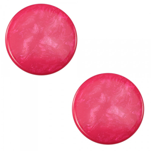 Cabochon Polaris Elements 12 mm piatto Jais rosa vivo