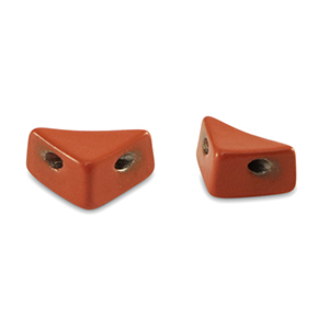 Perline Tile triangolo rosso corallo