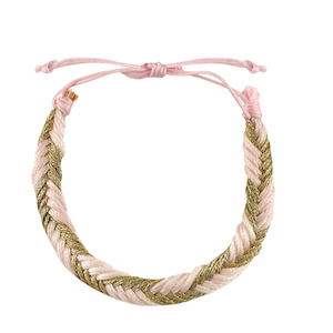 Braccialetti alla moda rosa chiaro-oro