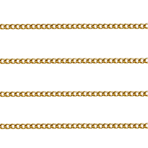 Componenti in acciaio inossidabile catena a rol&ograve; grumetta oro