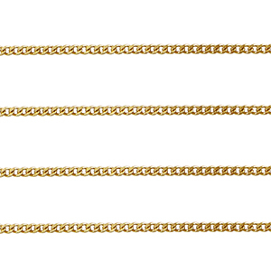 Componenti in acciaio inossidabile catena a rol&ograve; grumetta oro