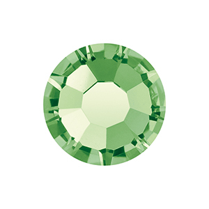 Pietra di nascita Agosto Preciosa SS16 a fondo piatto (4mm) Peridot green