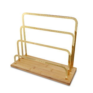 Espositore per bigiotteria per orecchini natural-oro