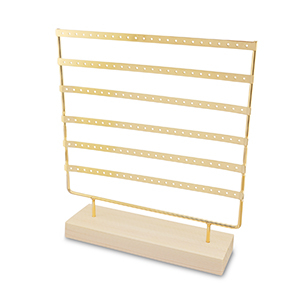 Espositore per bigiotteria per orecchini natural-oro