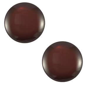Cabochon Polaris Elements 7 mm classico Lucido marrone cacao