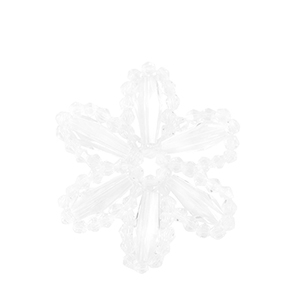 Ciondoli sfaccettati fiore trasparente