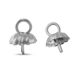 Componenti in acciaio inossidabile terminale per perline argento