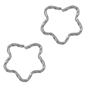 Componenti in acciaio inossidabile anellino apribile argento