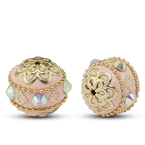 Perline in stile boh&eacute;mien oro rosa