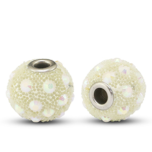 Perline in stile boh&eacute;mien beige-strass