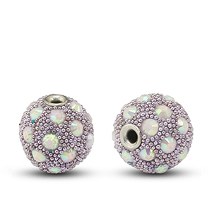 Perline in stile boh&eacute;mien lilac-strass