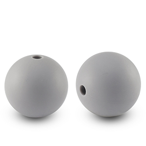 Perline di silicone 15mm grigio