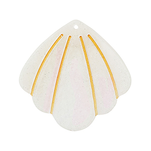 Pendenti in resina conchiglia biancastro
