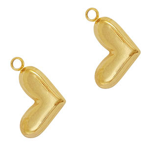 Ciondoli in acciaio inossidabile cuore oro