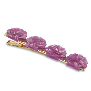 Accessori fermaglio per capelli conchiglia viola