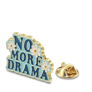 Pins "No more drama" Blu-oro