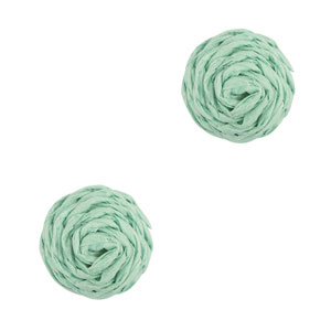Pendenti in rafia 12mm verde menta