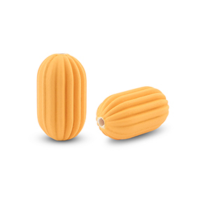 Perline in acrilico ovale arancione