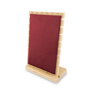 Espositore per bigiotteria per collane natural-bordeaux