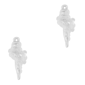 Ciondoli in acciaio inossidabile conchiglia argento