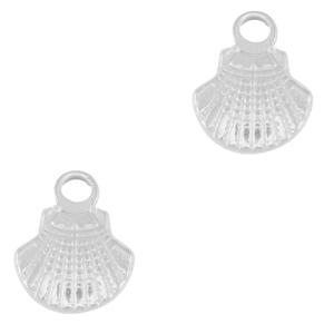 Ciondoli in acciaio inossidabile conchiglia argento