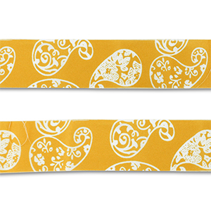 Bandana giallo ocra-bianco