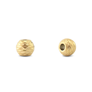 Perline in acciaio inossidabile 6mm oro