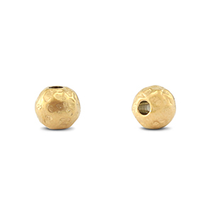 Perline in acciaio inossidabile 6mm oro