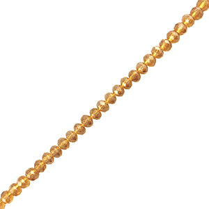 Perline sfaccettate 8x6mm rondella marrone