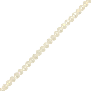 Perline sfaccettate 8x6mm rondella trasparente