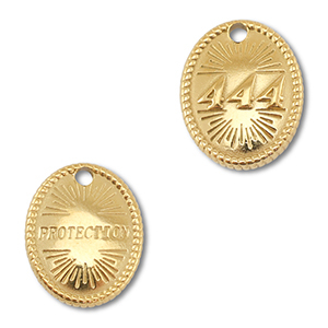 BY31&reg; Ciondolo in acciaio inossidabile numeri angelici 444 / protection oro