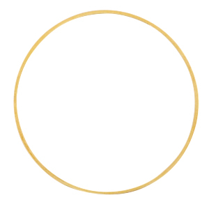 Componenti di metallo DQ anellino chiuso 40mm oro (privo di nichel)