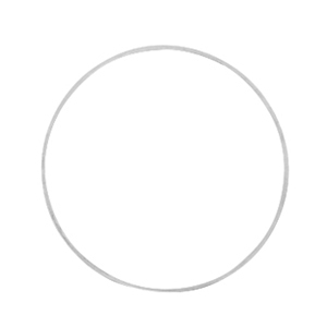 Componenti di metallo DQ anellino chiuso 25mm argento antico (privo di nichel)