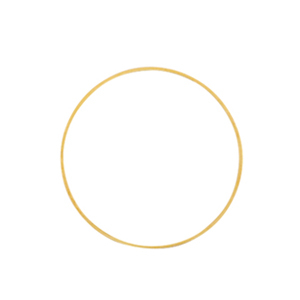 Componenti di metallo DQ anellino chiuso 20mm oro (privo di nichel)