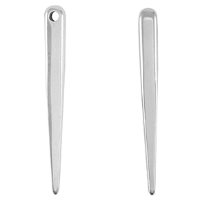 Ciondoli di metallo DQ cono argento antico (privo di nichel)