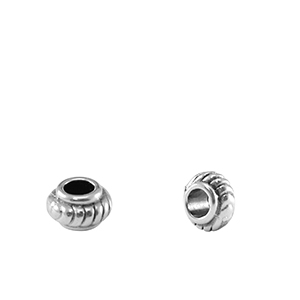 Perline di metallo DQ anello separatore Bali 6mm argento antico (privo di nichel)