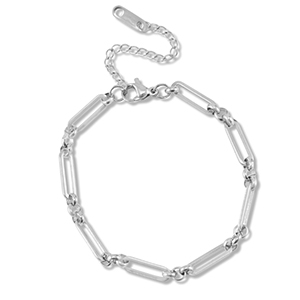 Bracciali in acciaio inossidabile maglia argento