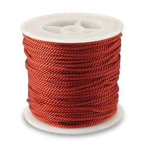 Cordoncino alla moda 2mm rosso ruggine