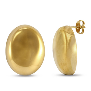 Pendientes Acero Inox ovale oro