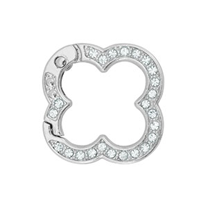 Componenti colorati anello bris&eacute; portachiavi fiore argento