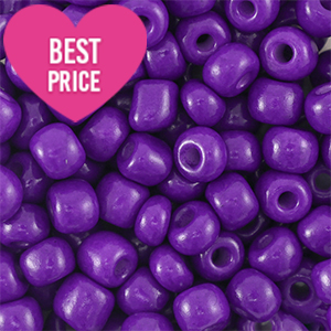 Perline di vetro rocailles 8/0 (3mm) viola scuro